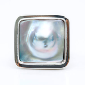 Mabe Pearl Ring in Sterling Silver 925