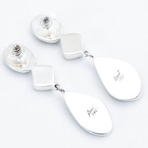 Multi Semi Precious Stone - Post Earrings in Sterling Silver 925