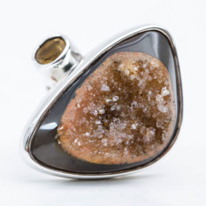 Semi Precious Stone Ring in Sterling Silver